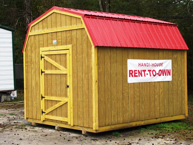 Handi House Wood High Lofted Barn — 8 × 10 — Handi-House building