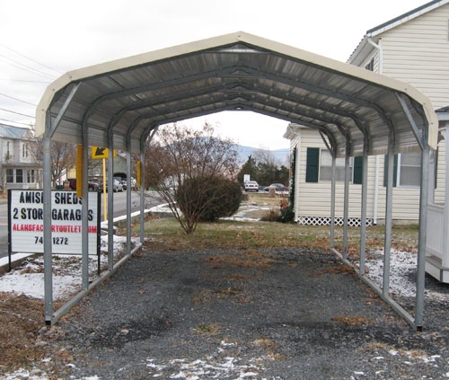 Garages & Carports: 12Wx21Lx6H Regular Style Carport — Handi-House building