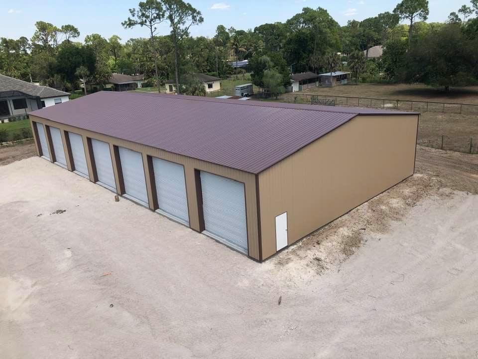 Garage: 40x100x12 Commercial Garage – All Vertical — Handi-House building