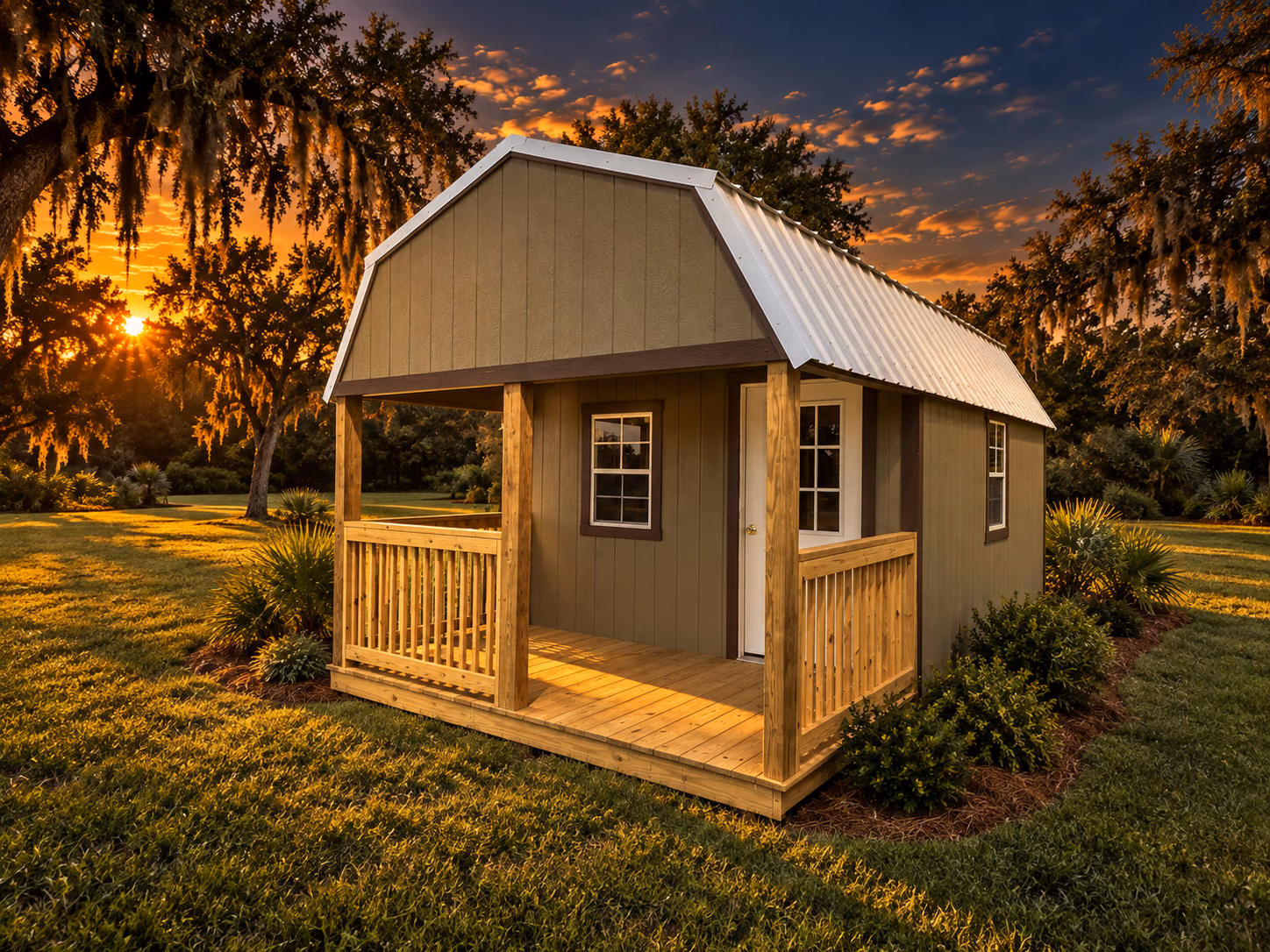 Built On Site Lofted Barn Cabin
