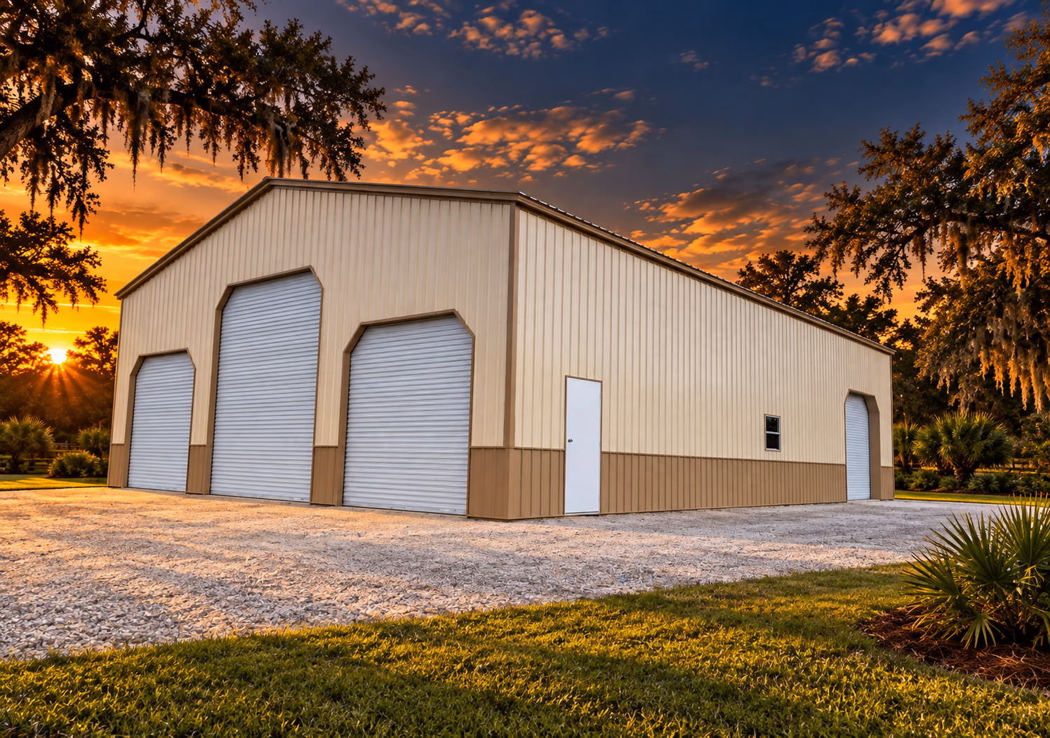 Garages: 44x60x16 Commercial Workshop Building — Handi-House building