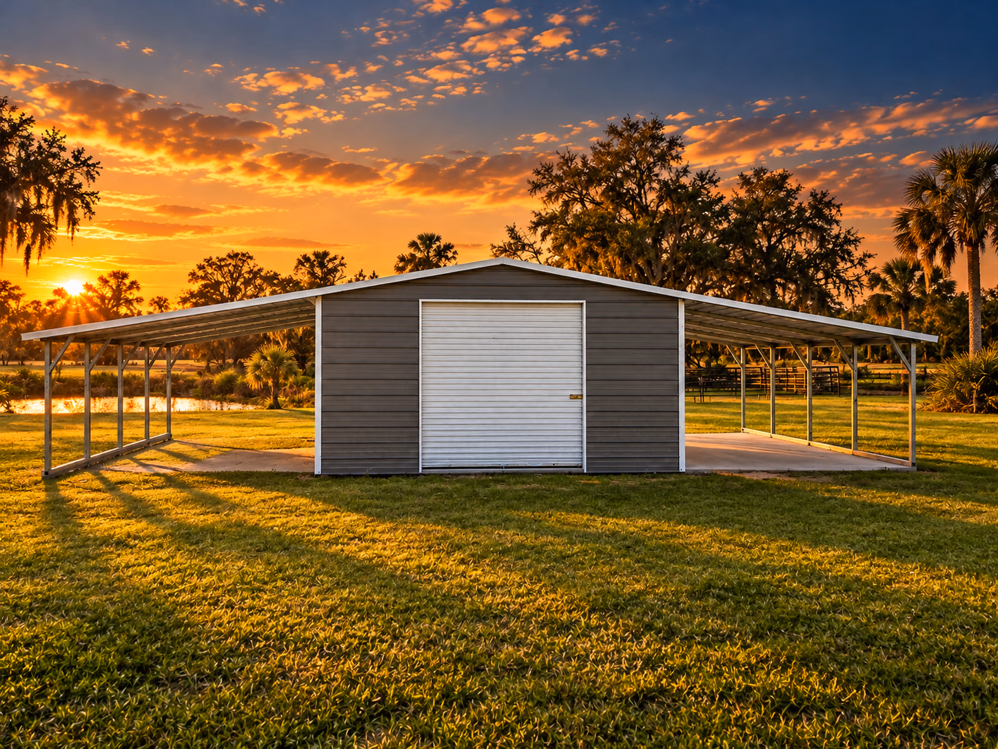 Garage: 42×21 Barn & Garage Combo — Handi-House building