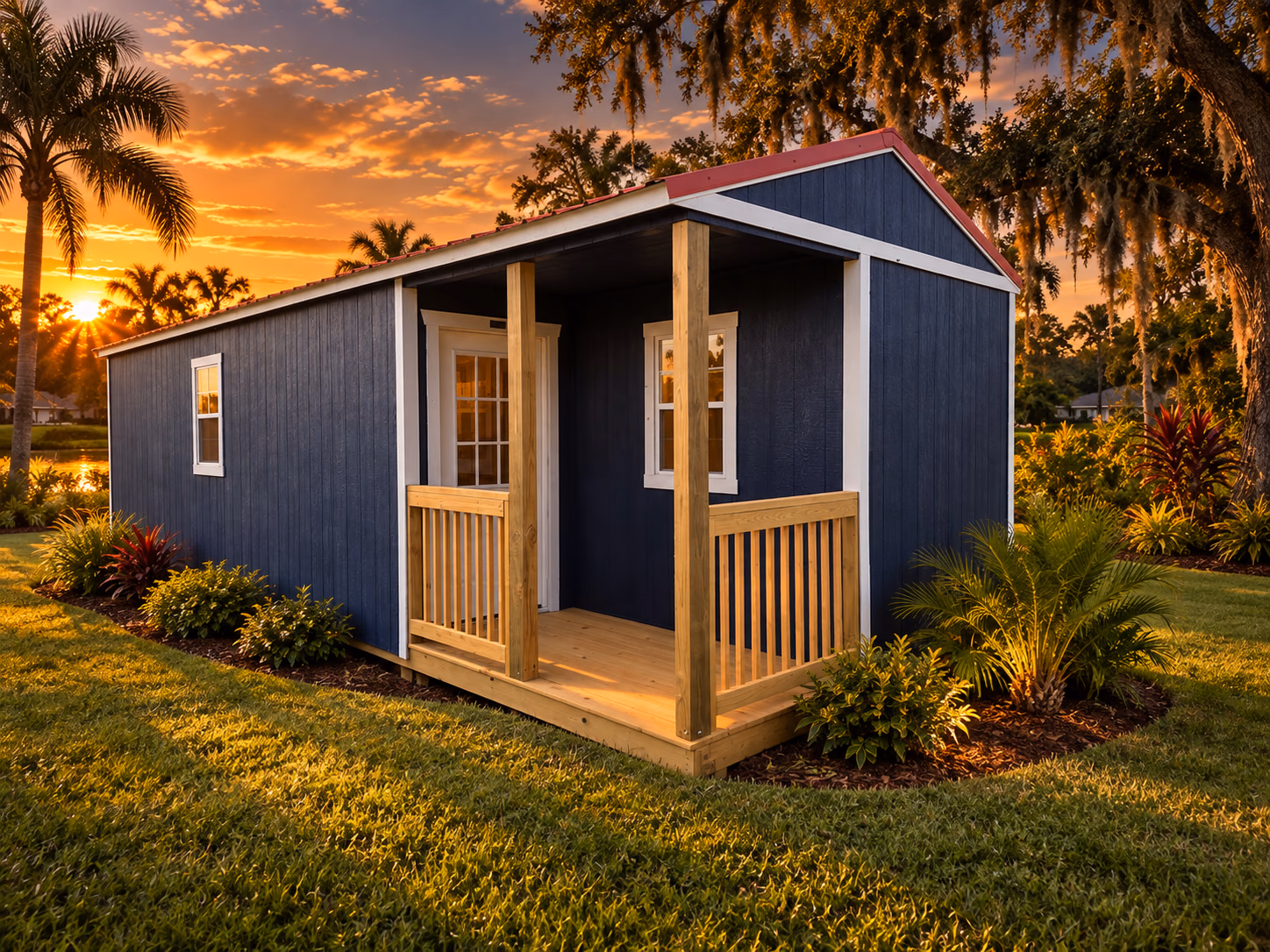 Built On Site Side Cabin