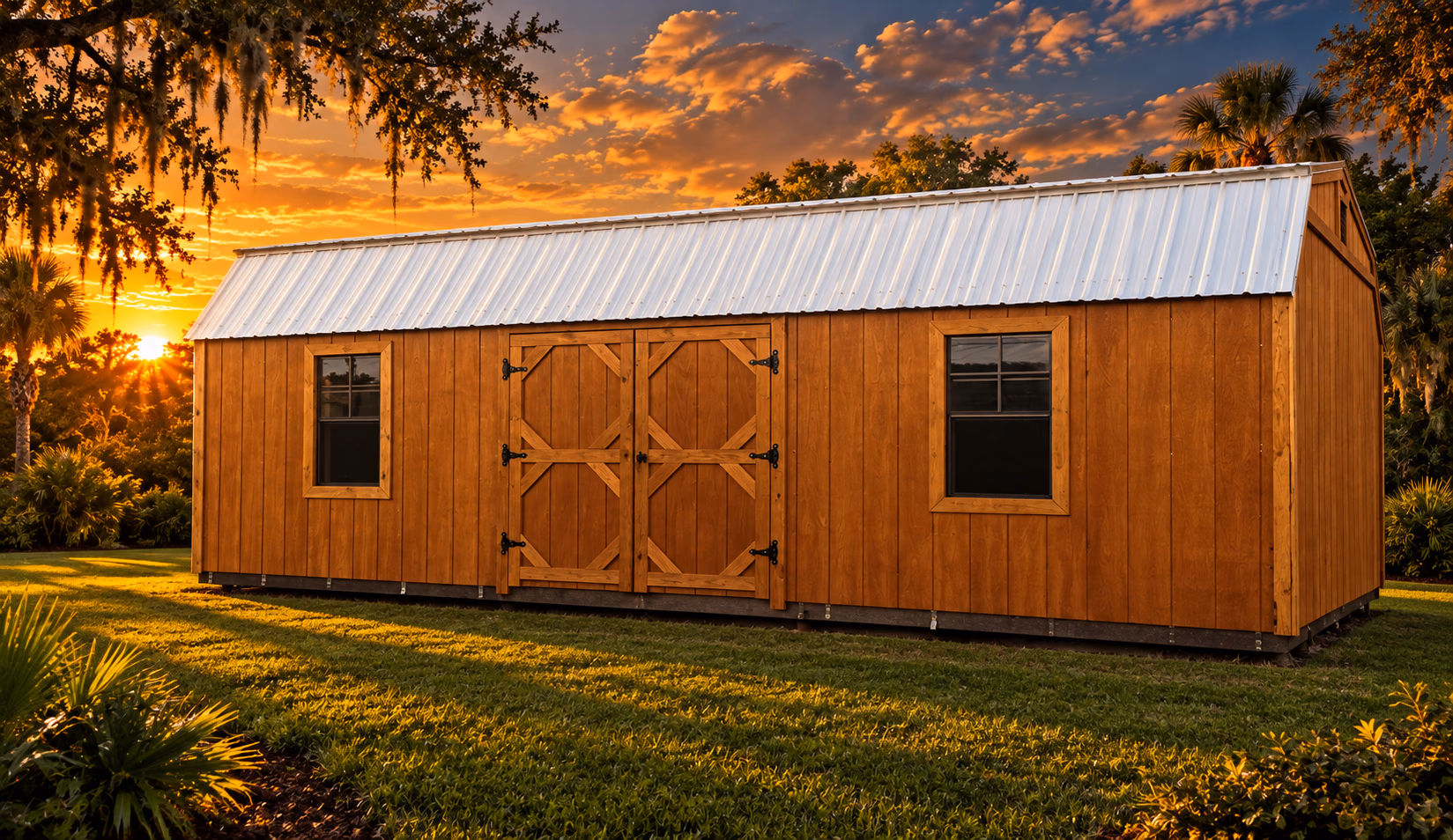Handi House Wood High Lofted Barn – 12 x 24 — Handi-House building