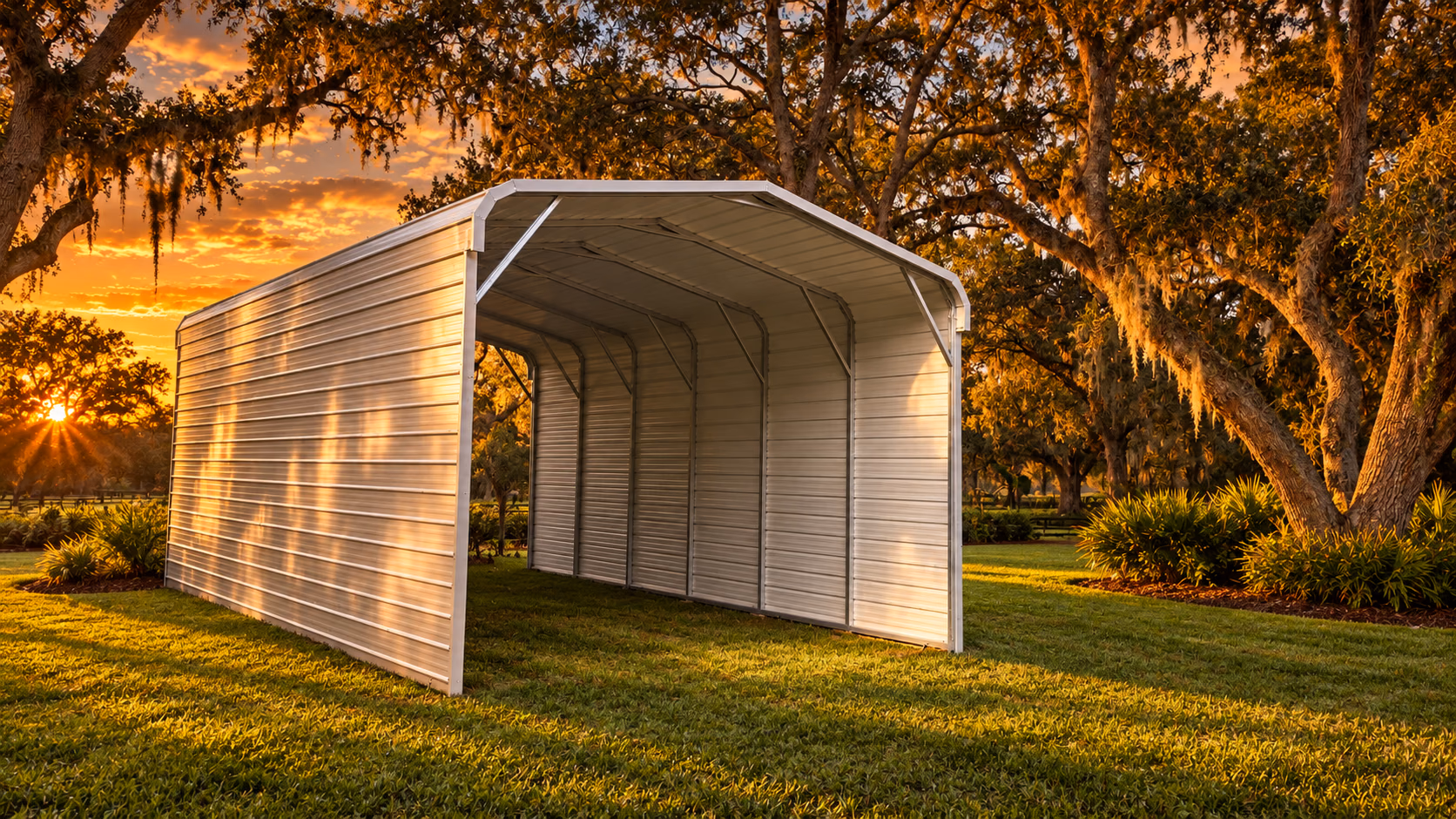Garages & Carports: 18Wx31Lx9H Regular Style Carport — Handi-House building