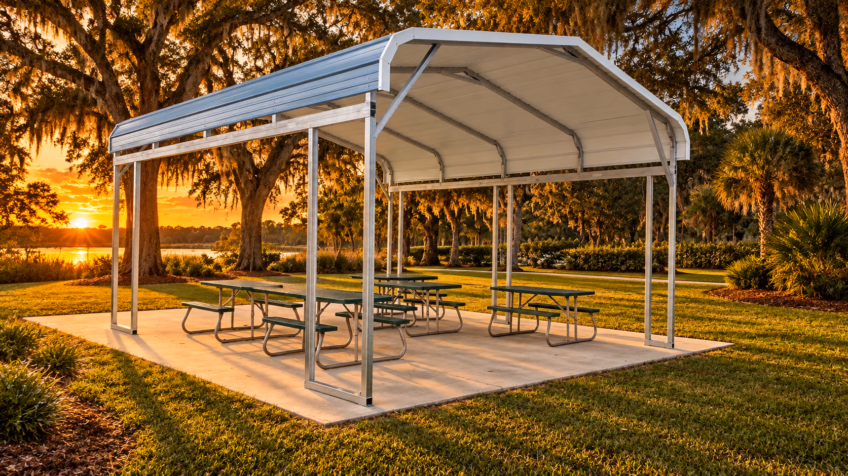 12W × 21L × 8H Regular-Style Carport — Handi-House building