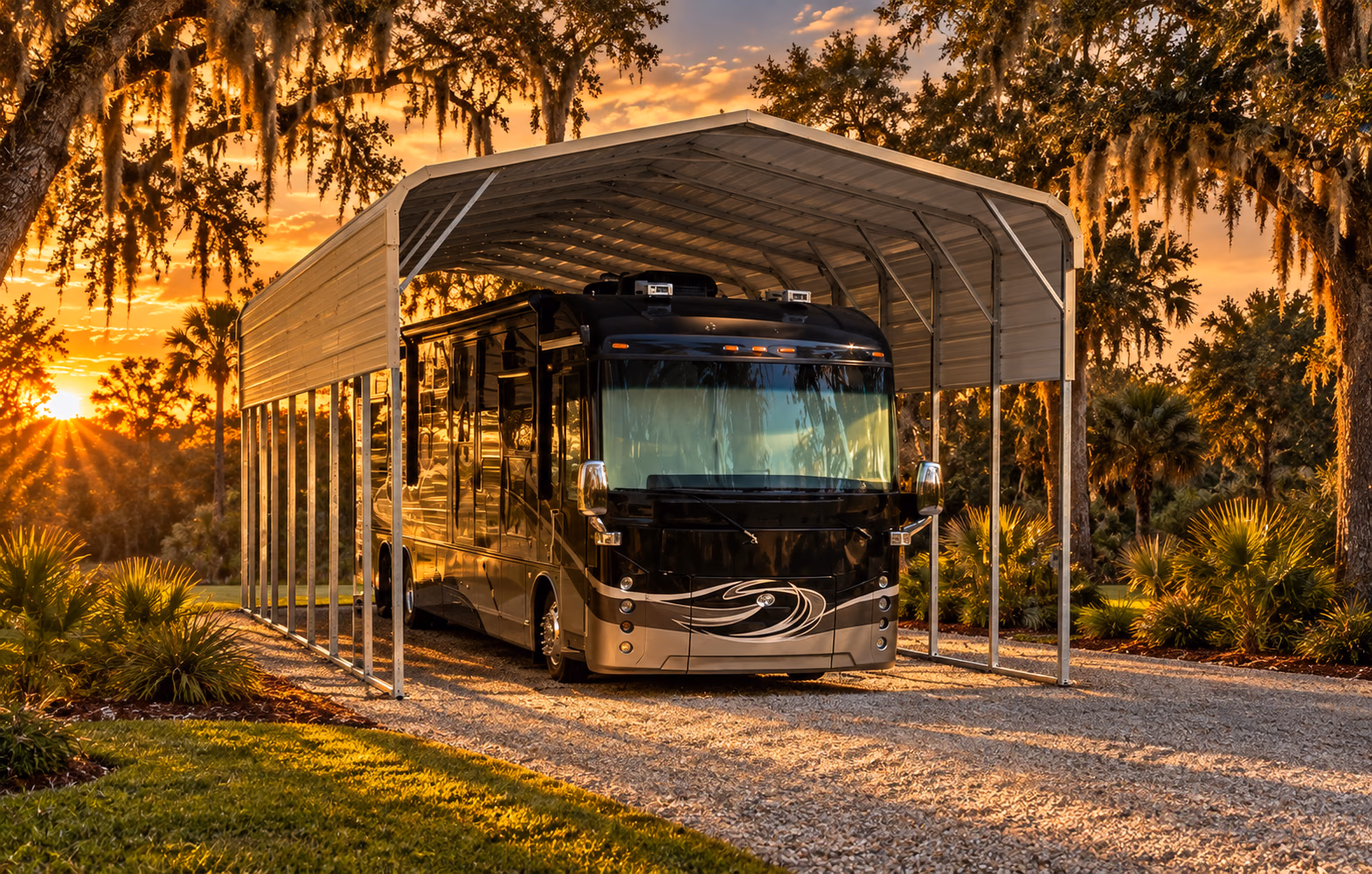 Garages & Carports: 20Wx41Lx12H Regular Style Carport — Handi-House building
