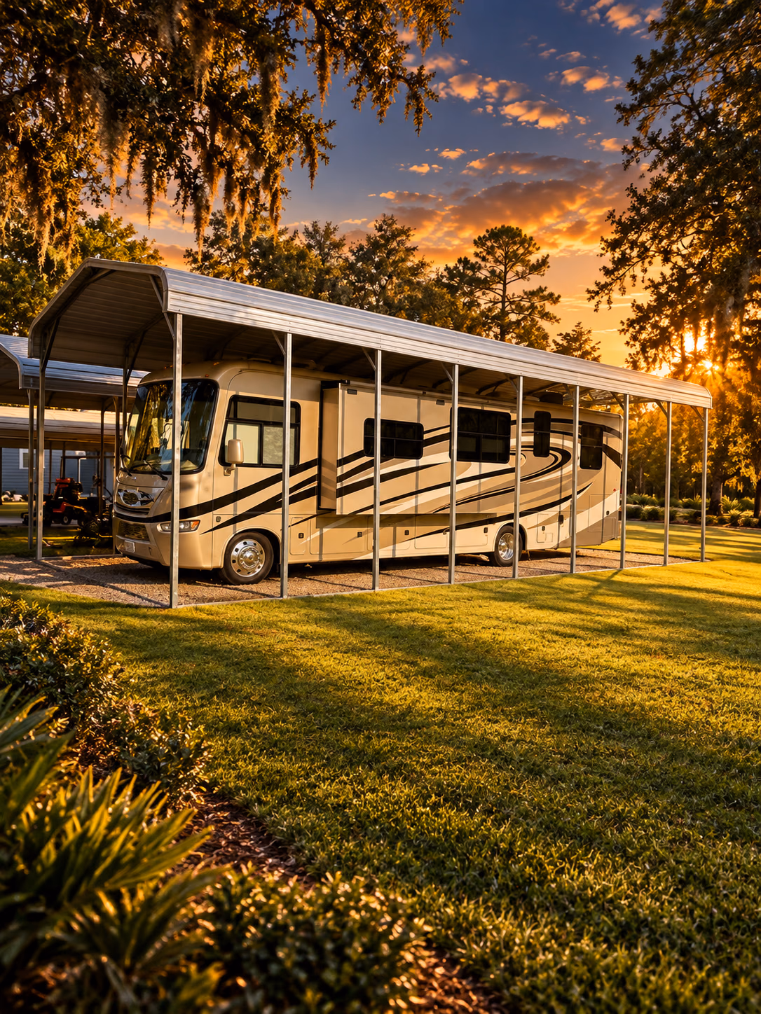Garages & Carports: 12Wx41Lx12H Regular Style Carport — Handi-House building