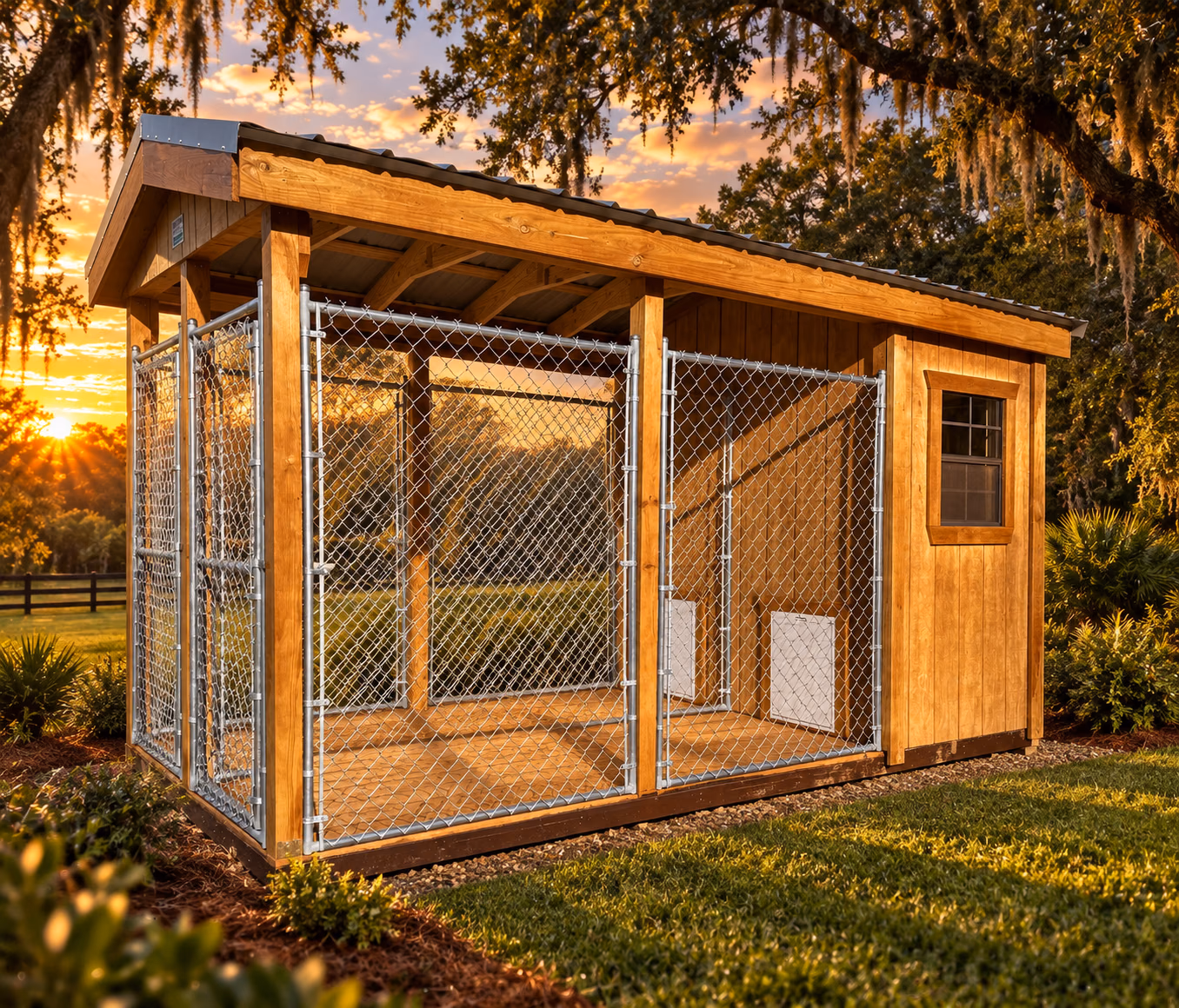 7×14 – 2 Run Dog Kennel — Handi-House building