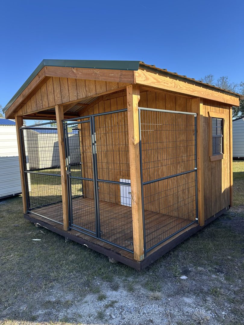 10×10 – Single Run Dog Kennel with Storage