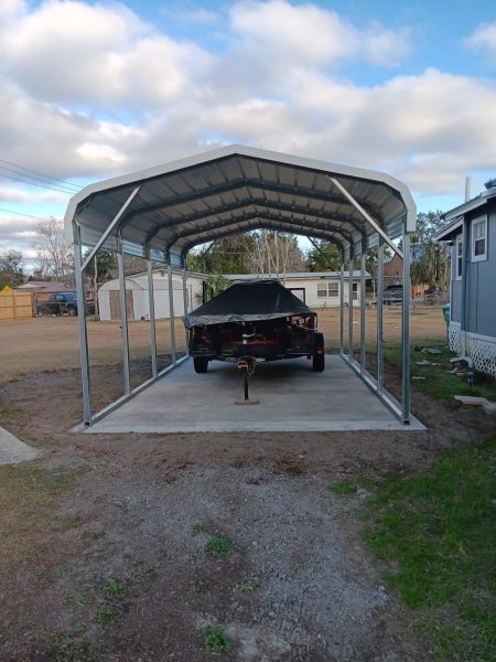 Garages & Carports: 12Wx21Lx7H Regular Style Carport 