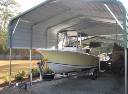 Garages & Carports: 22Wx21Lx10H Regular Style Carport 