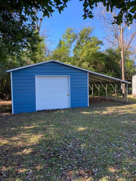 20x21x9 Residential Metal Garage